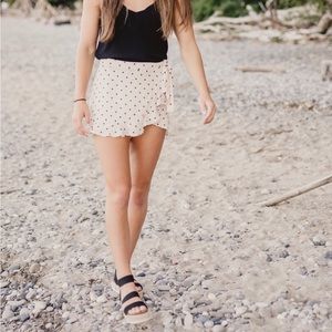 Altr’d State Beige and Black Polka Dot Skort